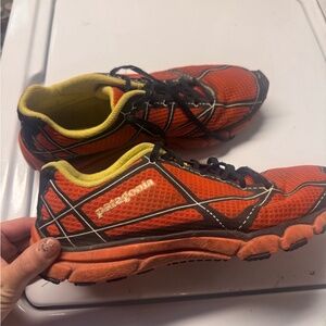 Patagonia Orange Athletic Shoes with Black Accents men’s size 9.5
